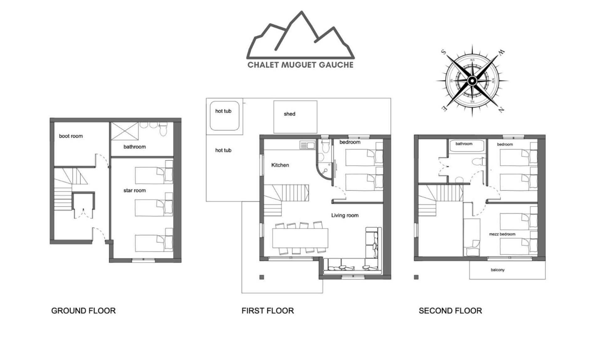 Chalet Muguet Gauche With Hot Tub Sleeps 10 Central 모르진 외부 사진
